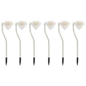 Solární zahradní LED svítidla 6 ks 9 x 7,8 x 29,5 cm - obrázek 2