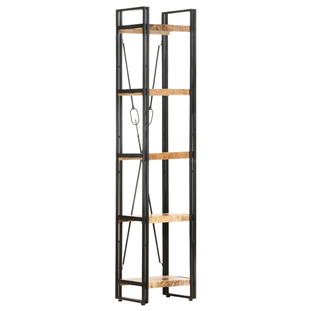 Bilde av Bokhylle 5 etasjer 40x30x180 cm heltre mango