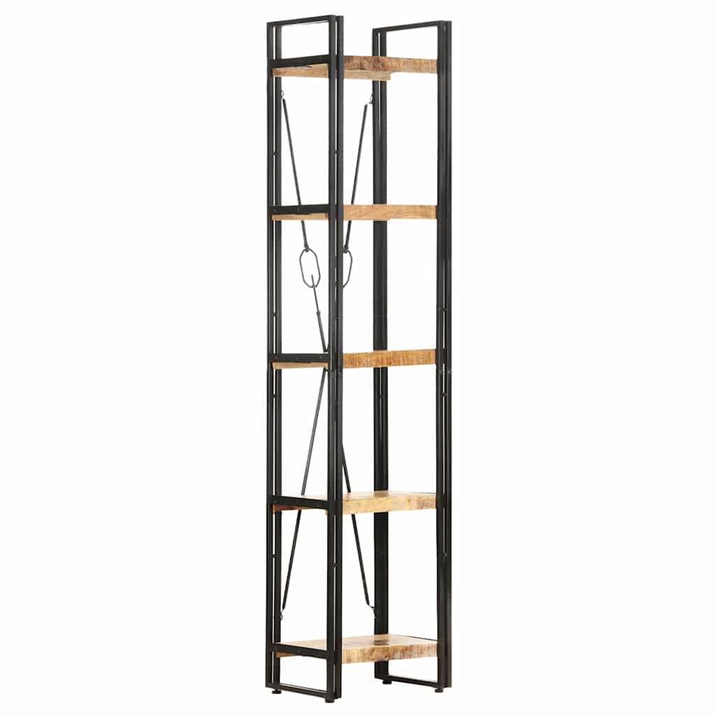 vidaXL Knihovna s 5 policemi 40 x 30 x 180 cm masivní mangovník