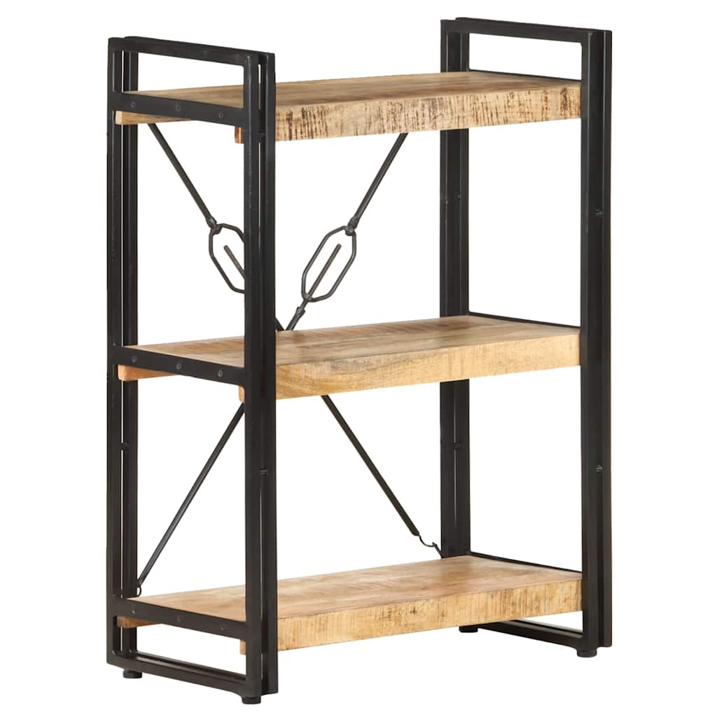 vidaXL Knihovna se 3 policemi 60 x 30 x 80 cm masivní mangovník