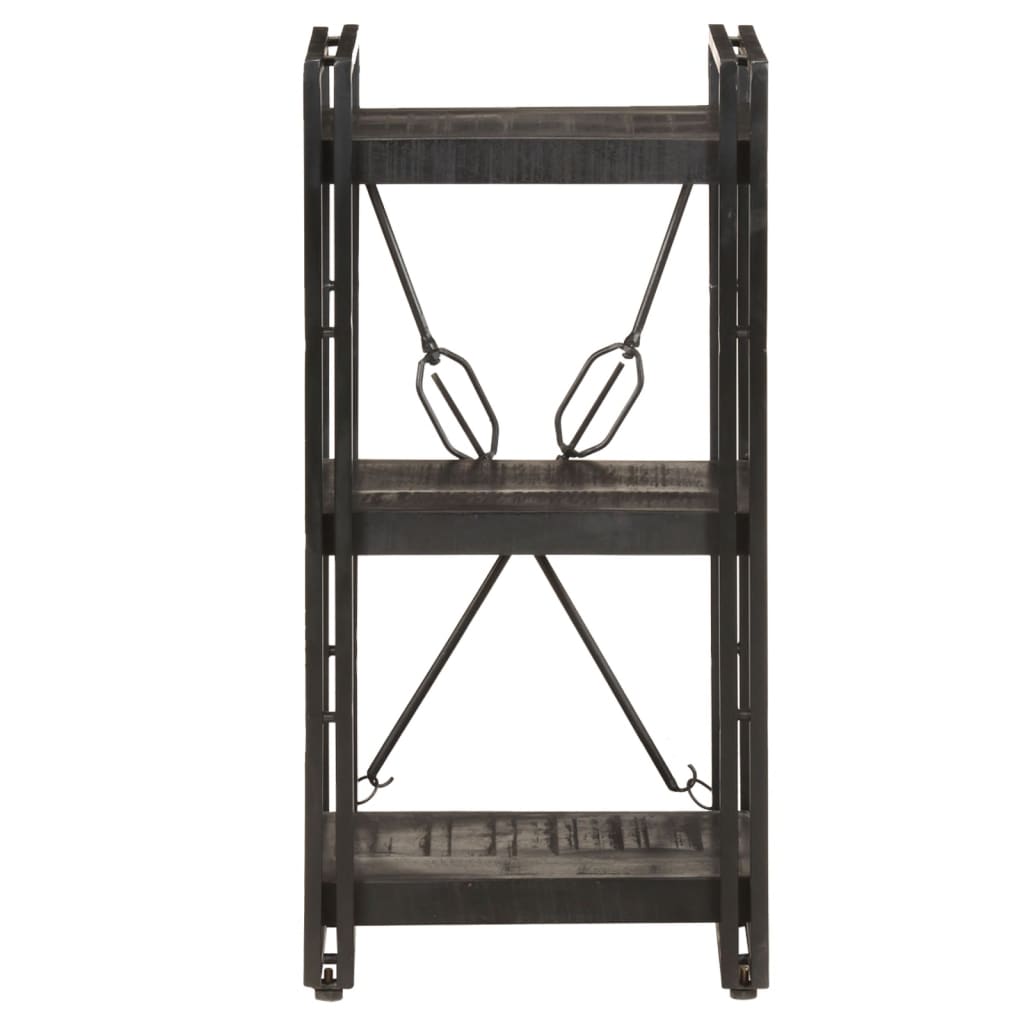 vidaXL Boekenkast met 3 schappen 40x30x80 cm massief mangohout afbeelding