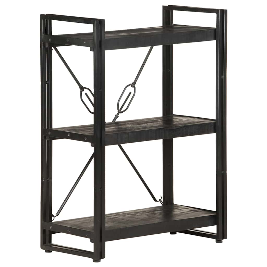 Bookshelf 5-Tier Bookcase Book Rack Standing Shelves Solid Wood Mango vidaXL
