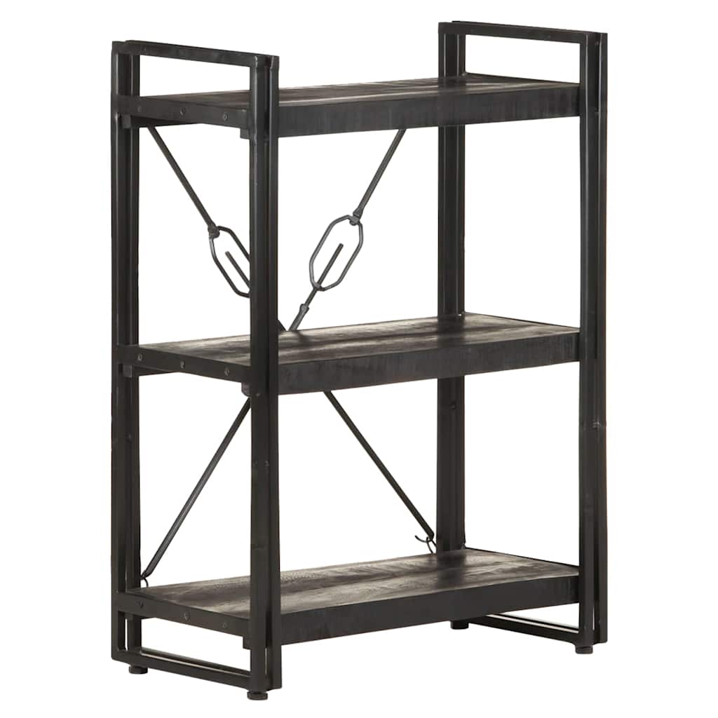 Bookshelf 5-Tier Bookcase Book Rack Standing Shelves Solid Wood Mango vidaXL