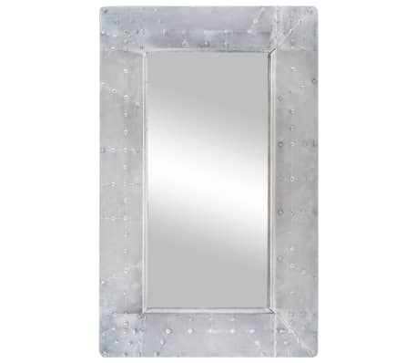vidaXL Spiegel luchtvaartstijl 80x50 cm metaal