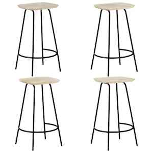 Barski stolčki 4 kosi trden mangov les