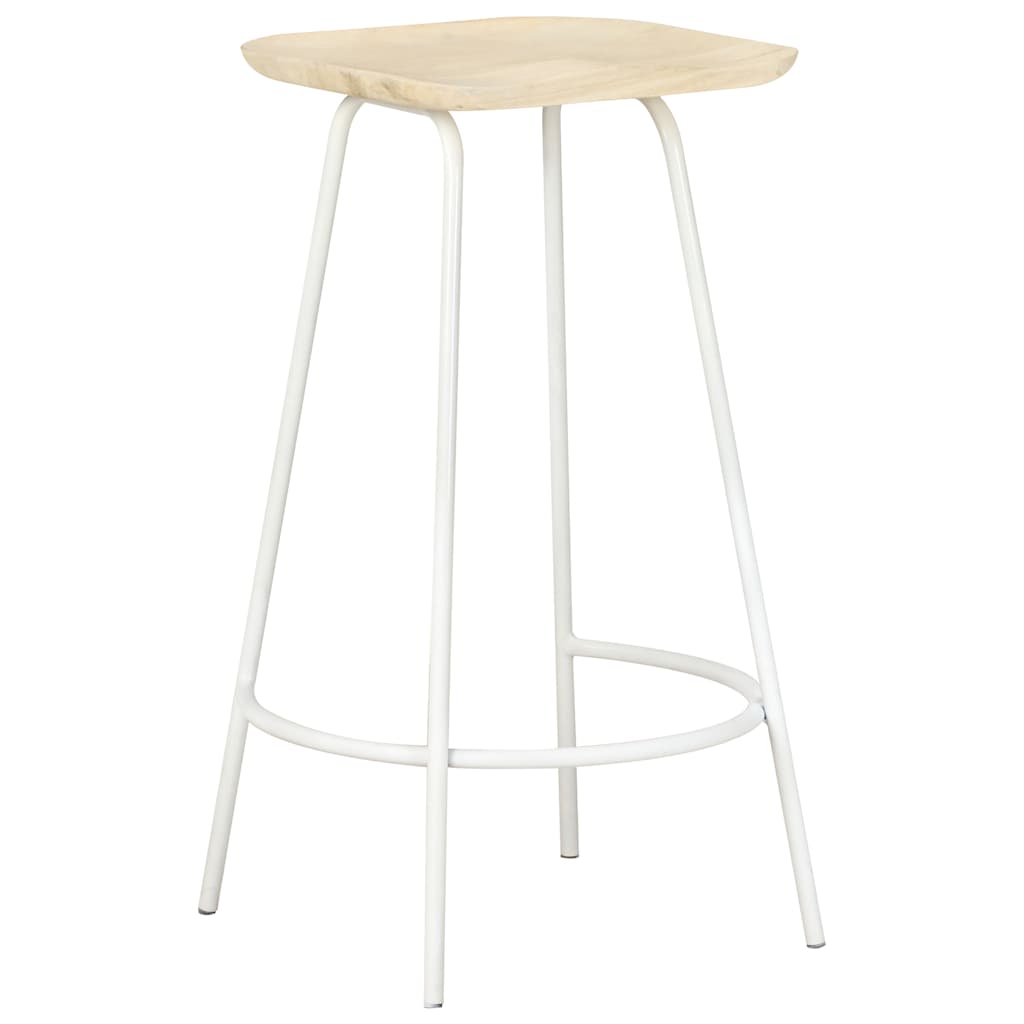 Barkrukken 2 st massief mangohout image 15