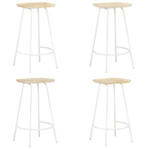 Barski stolčki 4 kosi trden mangov les