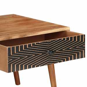 Konferenční stolek 100 x 50 x 39 cm masivní akáciové dřevo - obrázek 4