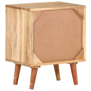 Noční stolek 40 x 30 x 50 cm masivní akáciové dřevo - obrázek 4