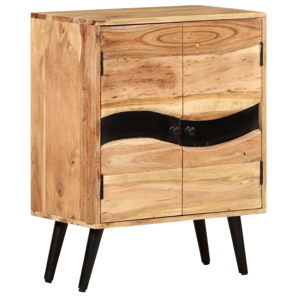 vidaXL Sideboard 57x34x75 cm Akazie Massivholz