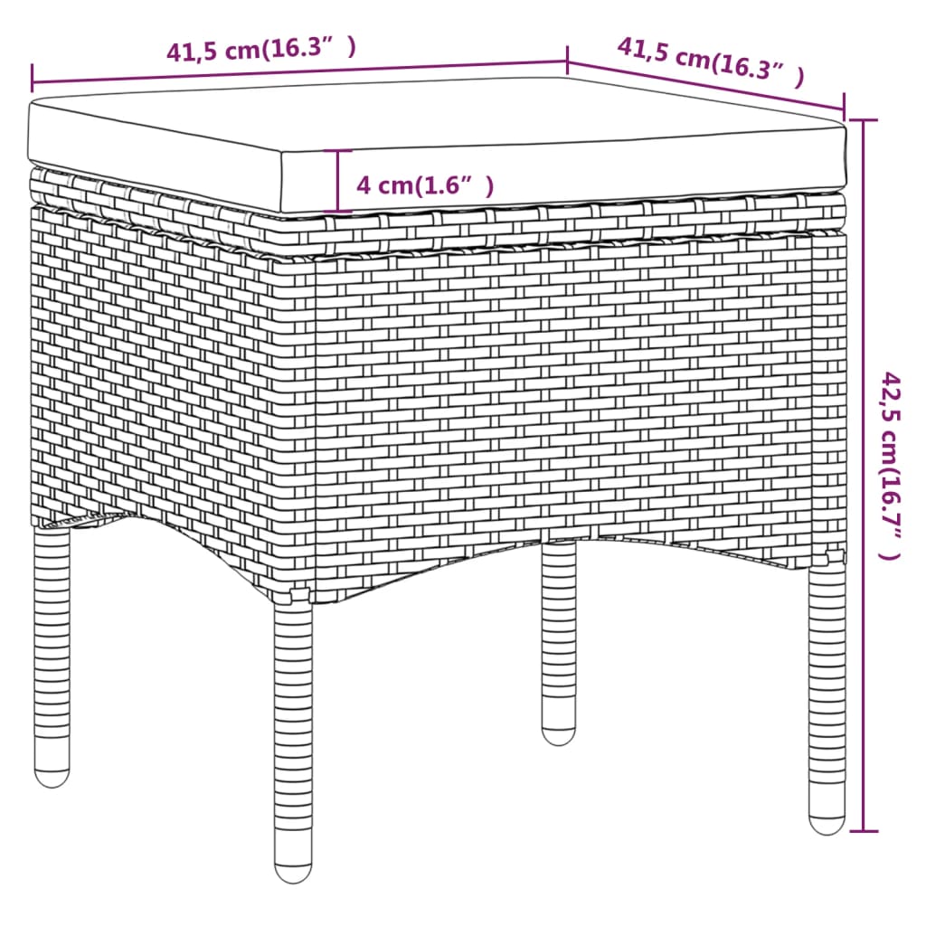 Set mobilier grădină, 5 piese, gri, poliratan/sticlă tratată