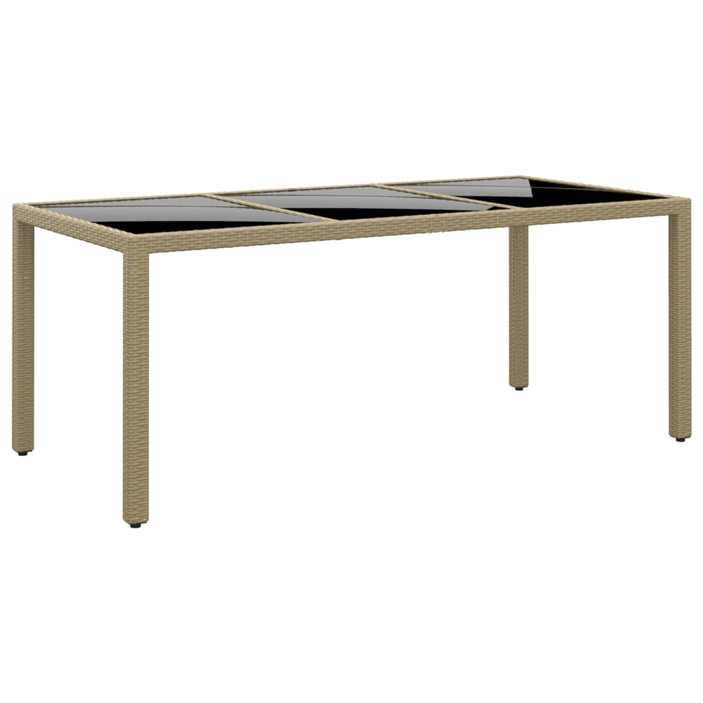 

vidaXL 9-delige Tuinset poly rattan beige