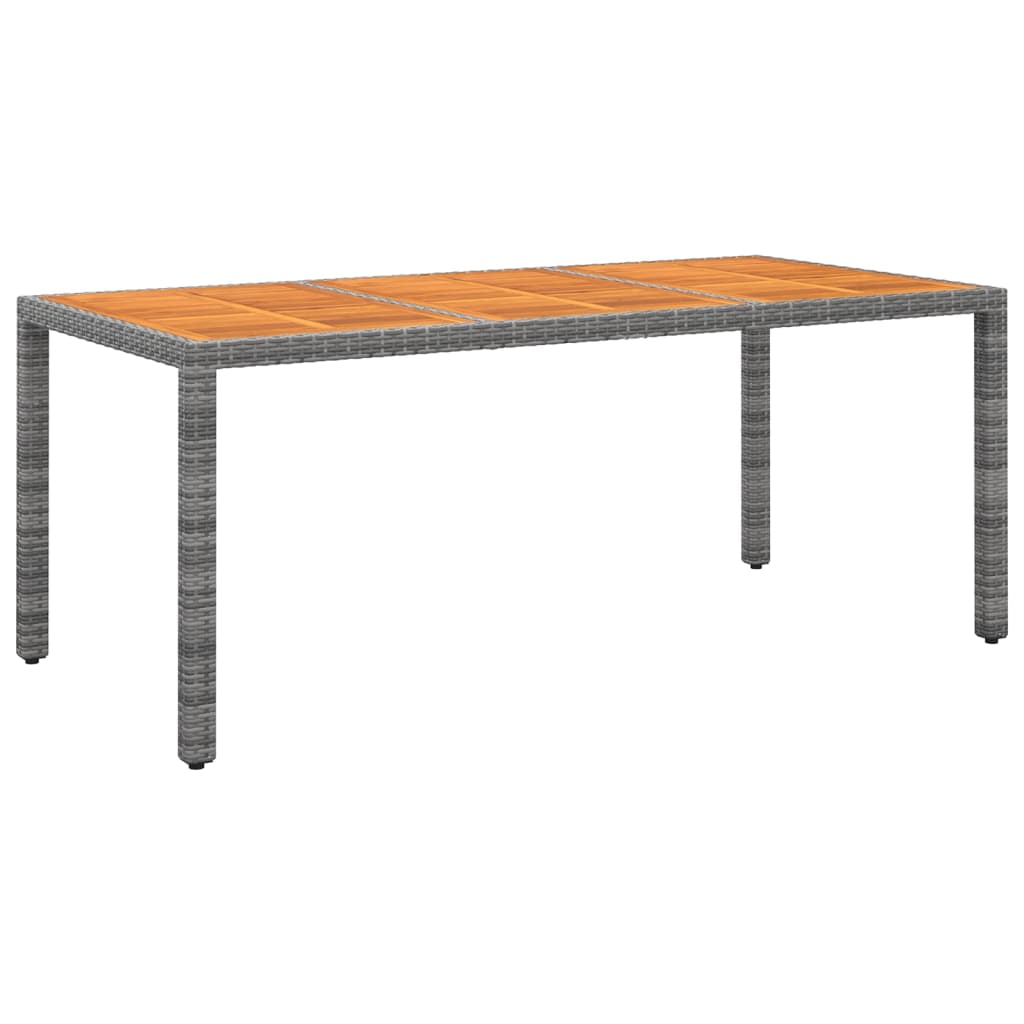 

vidaXL 9-delige Tuinset poly rattan grijs