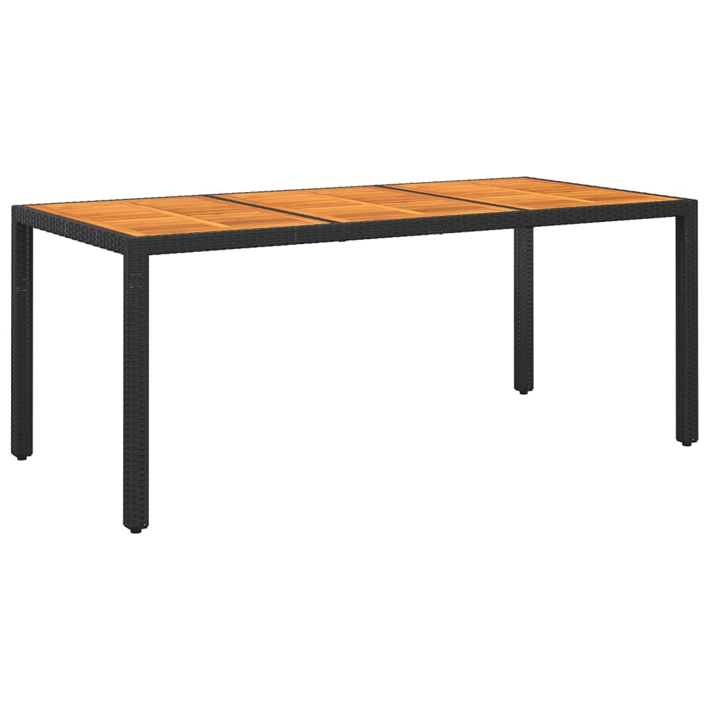 

vidaXL 9-delige Tuinset poly rattan zwart