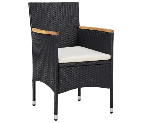 vidaXL &Sigma;&epsilon;&tau; &Epsilon;&pi;ί&pi;&lambda;&omega;&nu; Bistro &Kappa;ή&pi;&omicron;&upsilon; 3 &tau;&epsilon;&mu;. &Mu;&alpha;ύ&rho;&omicron; &alpha;&pi;ό &Sigma;&upsilon;&nu;&theta;&epsilon;&tau;&iota;&kappa;ό &Rho;&alpha;&tau;ά&nu;