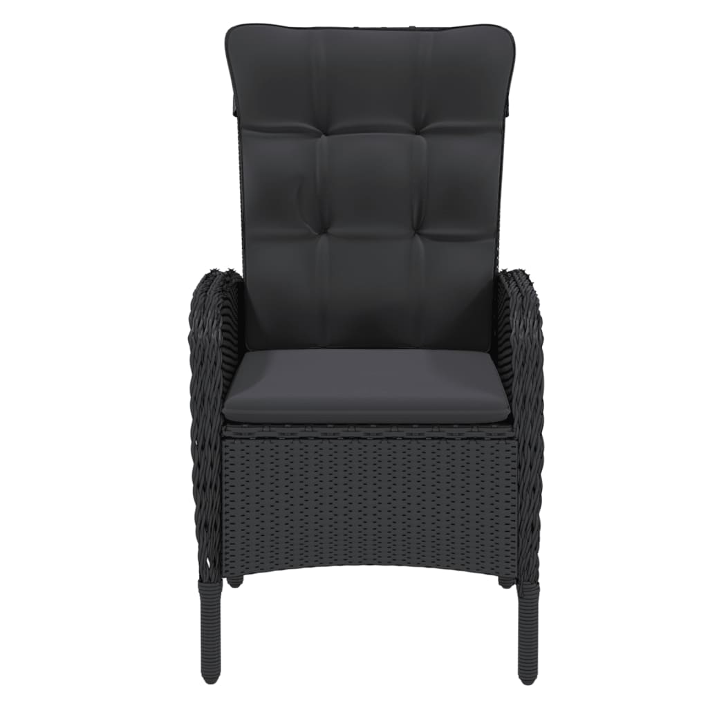 

vidaXL 9-delige Tuinset poly rattan zwart