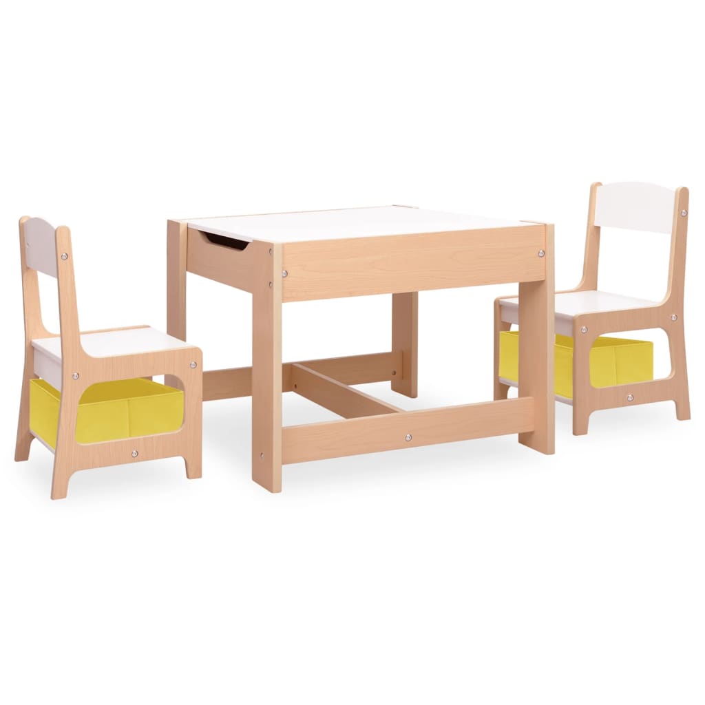 Kindertisch mit 2 Stühlen MDF