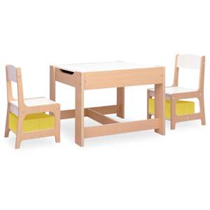 vidaXL lastelaud 2 tooliga, MDF