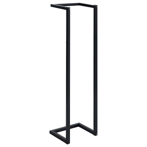 vidaXL r&auml;tikurest, must, 25x20x95 cm, raud