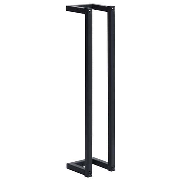 vidaXL r&auml;tikurest, must, 12,5x12,5x60 cm, raud
