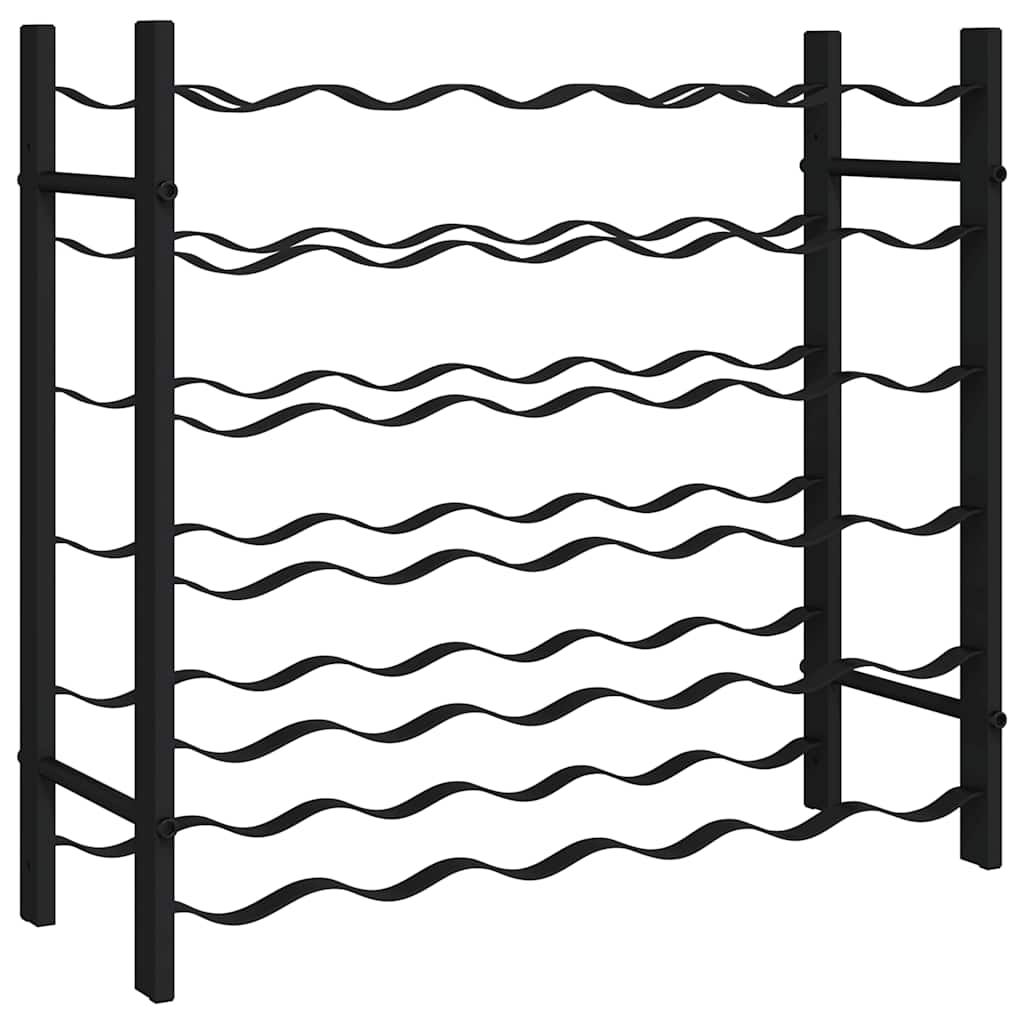 Thumbnail - vidaXL Weinregal für 36 Flaschen Schwarz Eisen