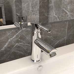 vidaXL vannitoa valamusegisti, kroomitud, 130 x 176 mm