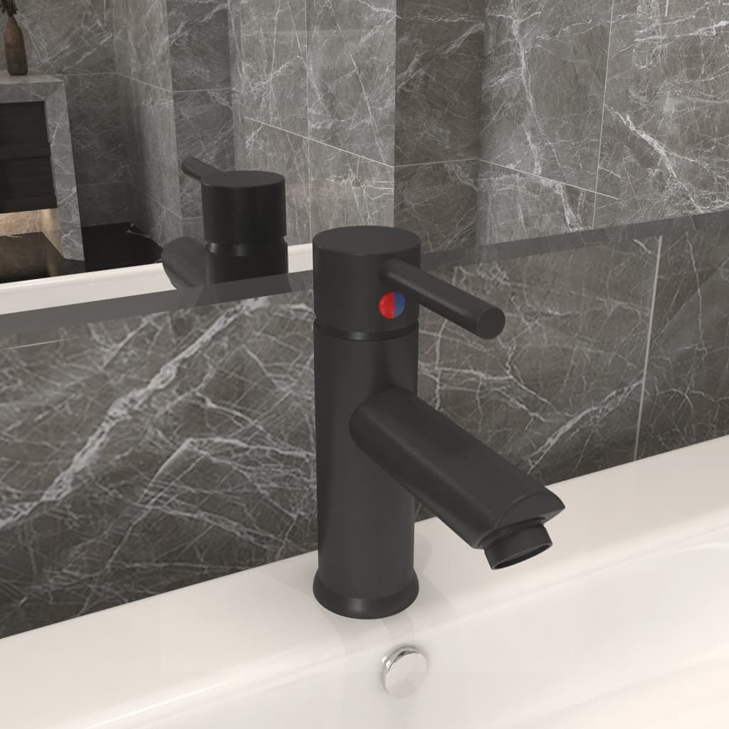 vidaXL vandhane til badeværelseshåndvask 130x176 mm grå