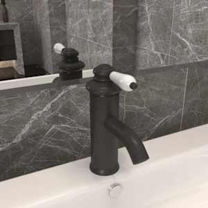 vidaXL vannitoa valamusegisti, hall, 130 x 180 mm