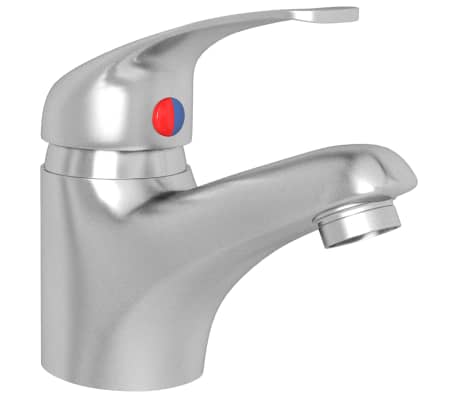 vidaXL Basin Mixer Tap Silver 13x10 cm