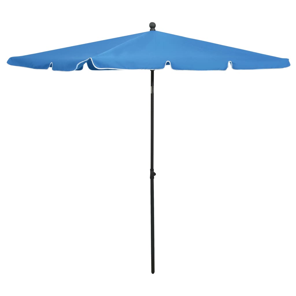 Photos - Parasol VidaXL Garden  with Pole 82.7"x55.1" Azure Blue 