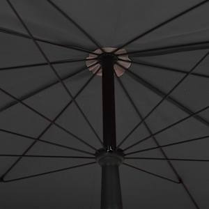 Zahradní slunečník s tyčí 200 x 130 cm antracitový - obrázek 5