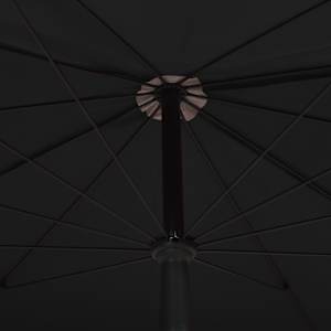 Zahradní slunečník s tyčí 200 x 130 cm černý - obrázek 5