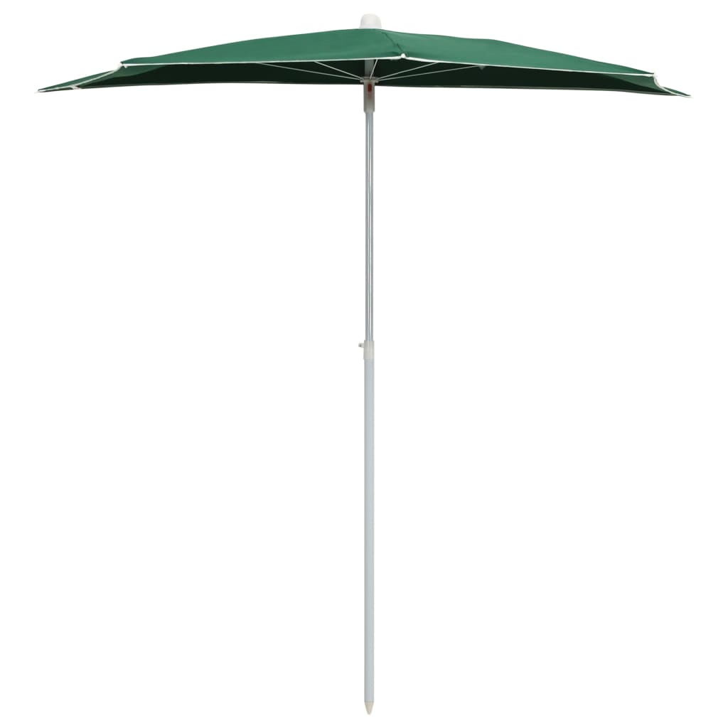 Garden Half Parasol with Pole Outdoor Patio Sunshade Shelter Backyard vidaXL - Picture 33 of 64