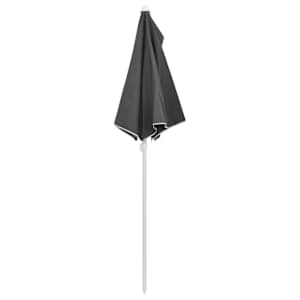 Zahradní půlkruhový slunečník s tyčí 180 x 90 cm antracitový - obrázek 6