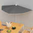  vidaXL antracitszürke félköríves napernyő rúddal 180 x 90 cm termék 2. képe