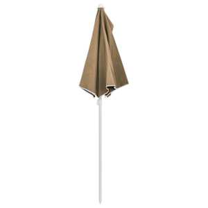 Zahradní půlkruhový slunečník s tyčí 180 x 90 cm taupe - obrázek 6