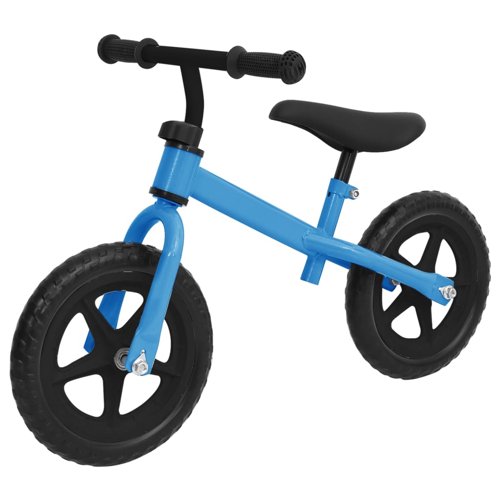 Bicicletă pentru echilibru 10 inci, cu roți, albastru