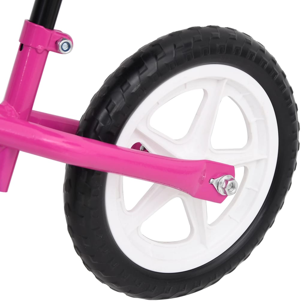 Loopfiets met 10 inch wielen roze