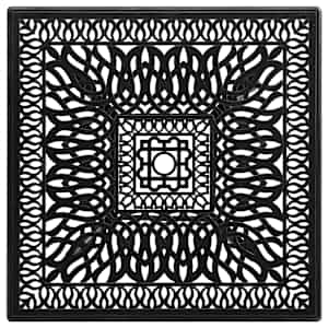 Zahradní stůl černý 90 x 90 x 73 cm litý hliník - obrázek 3