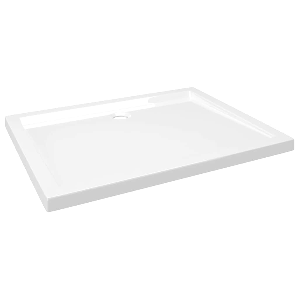 vidaXL Obdélníková sprchová vanička ABS 80 x 100 cm