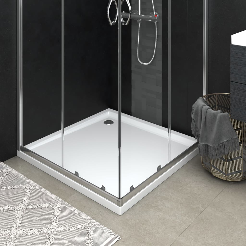 vidaXL Cădiță de duș pătrată din ABS, 90×90 cm vidaXL