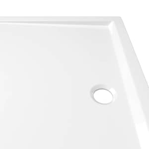 Obdélníková sprchová vanička ABS bílá 70 x 100 cm - obrázek 7