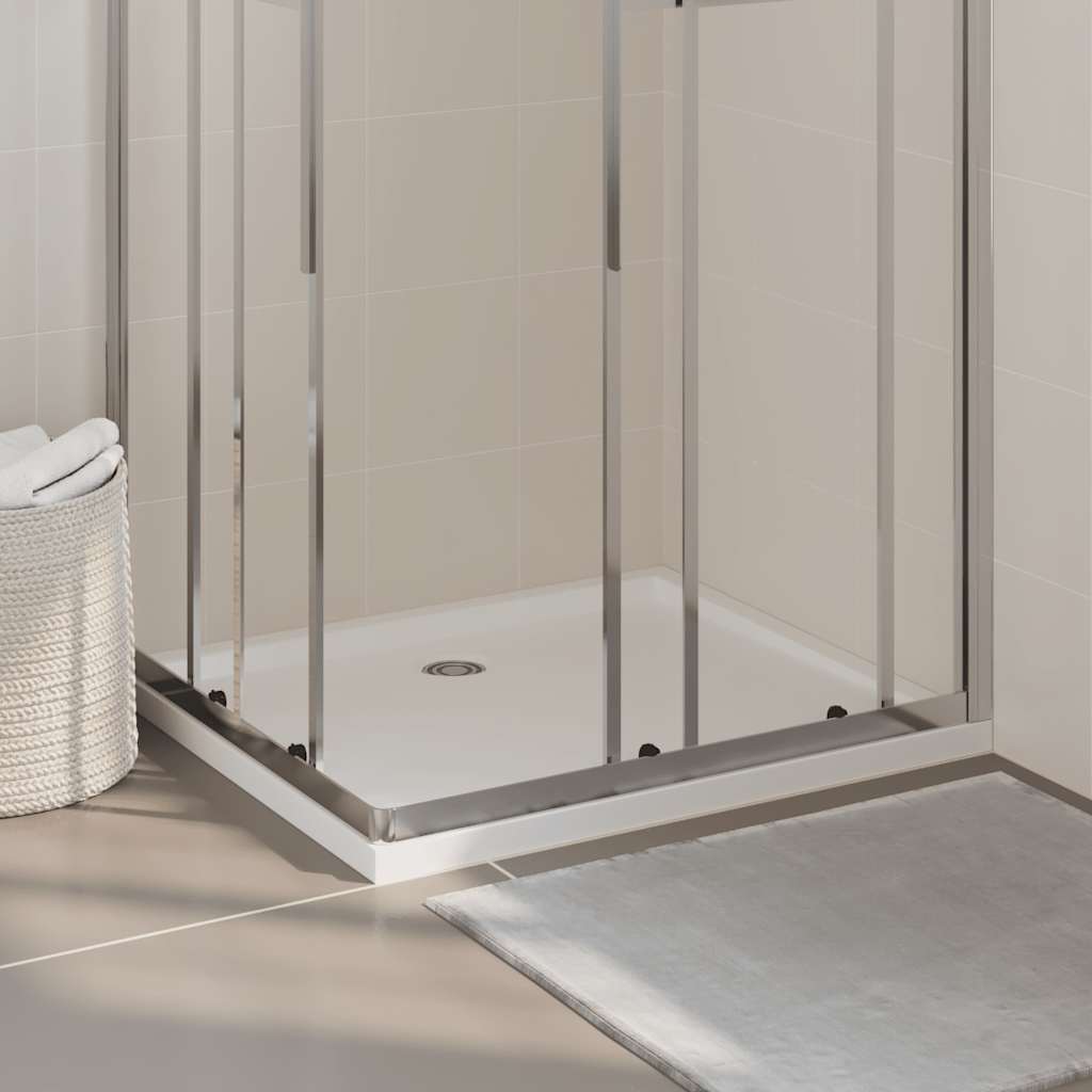 vidaXL Duschtasse ABS Rechteckig Weiß 80x90 cm