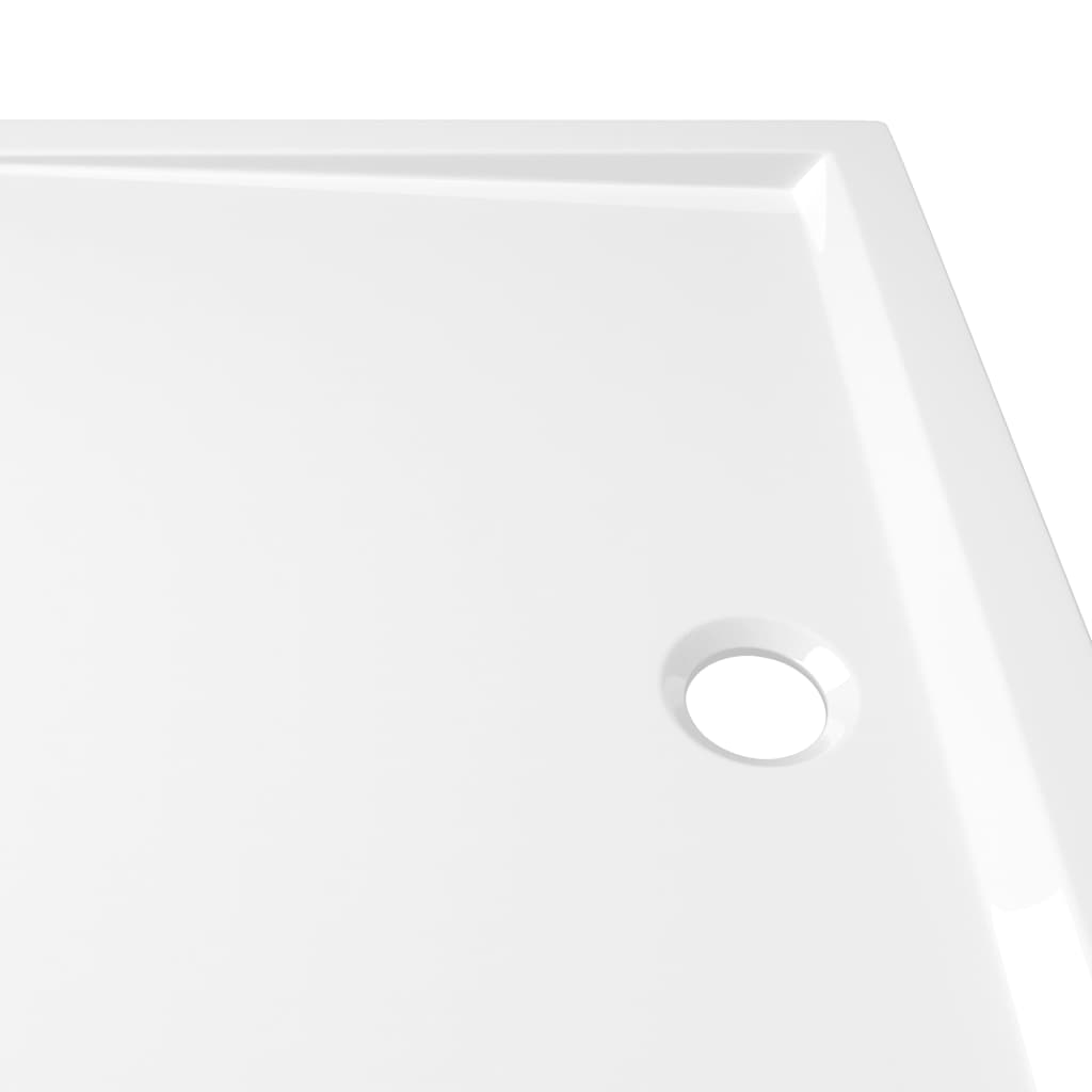 Téglalap alakú fehér ABS zuhanytálca 80 x 110 cm 