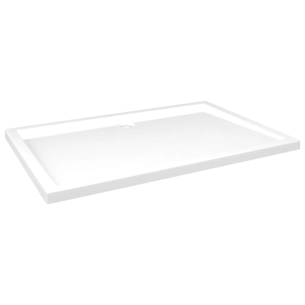 vidaXL Obdélníková sprchová vanička ABS bílá 80 x 120 cm