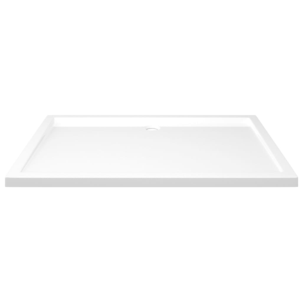 Blanc L x l x H yorten Receveur de Douche rectangulaire Anti-Glisse pour Salle de Bain Construction ABS Solide 80 x 110 x 4 cm