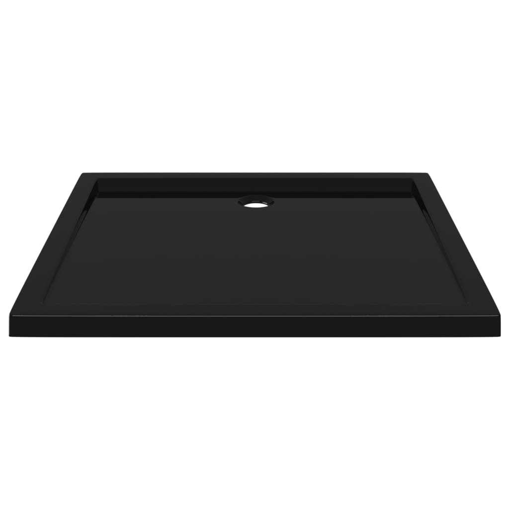 vidaXL Square ABS Shower Base Tray Plumbing Fixture Multi Sizes Black ...