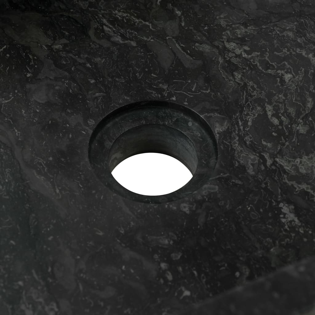 Koupelnová skříňka masivní teak s umyvadlem mramorové černé