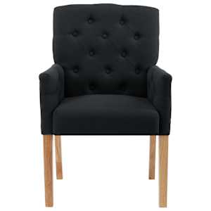 vidaXL spisebordsstole med arml&aelig;n 4 stk. stof sort