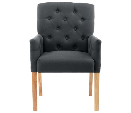 vidaXL s&ouml;&ouml;gitoolid k&auml;etugedega, 6 tk, hall, kangas